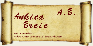 Ankica Brčić vizit kartica